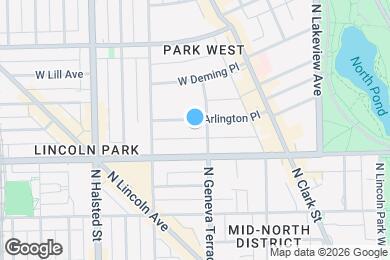 Map image of the property - 613 W Arlington Pl