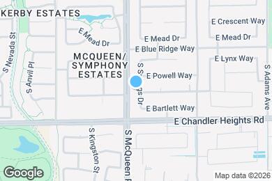 Map image of the property - 4900 S Springs Dr