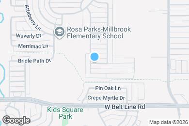 Map image of the property - 1938 Cross Oaks Dr