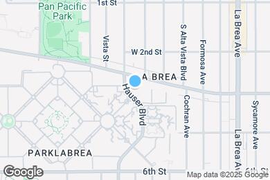 Map image of the property - The Palazzo East at Park La Brea