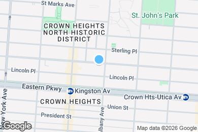 Map image of the property - Grand Spacious 2 Bed in Prime Crown Heights