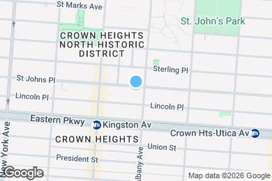 Map image of the property - NO FEE! Grand Spacious 2 Bed in Prime Crown Heights