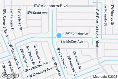Map image of the property - 1091 SW Macao Ave