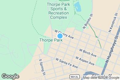 Map image of the property - 806 W Birch Ave