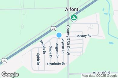 Map image of the property - 10734 August Dr