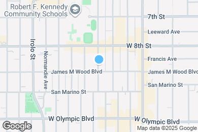 Map image of the property - 850 S Kenmore Ave