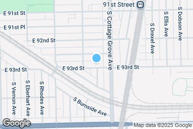 Map image of the property - 726 E 93rd St