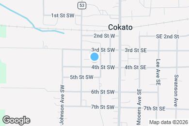 Map image of the property - Cokato Parkview Apartments and Townhomes