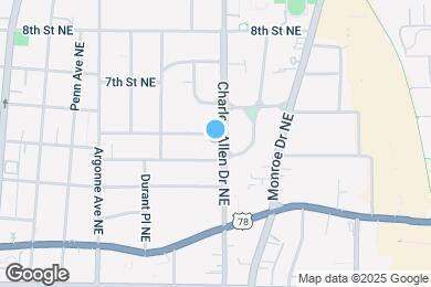 Map image of the property - 778 Charles Allen Dr NE