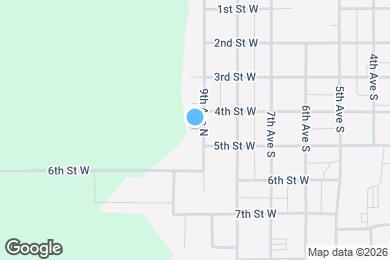 Map image of the property - 409 9th Ave N
