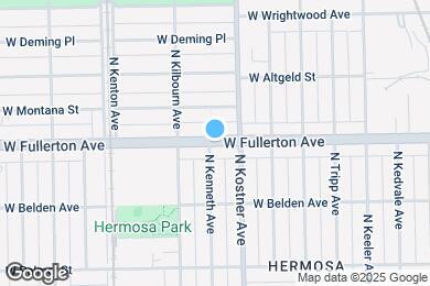Map image of the property - 4425 W Fullerton Ave