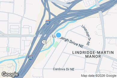 Map image of the property - 911 Lindbergh Drive NE