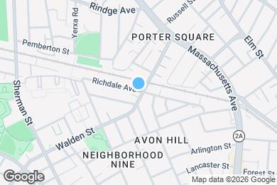 Map image of the property - 61 Walden St