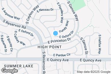 Map image of the property - 19712 E Oxford Dr