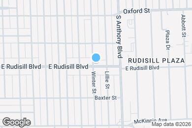 Map image of the property - 1603 E Rudisill Blvd