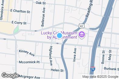 Map image of the property - 2515 Burnet Ave
