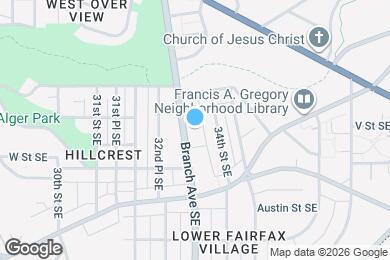 Map image of the property - 2116 Branch Ave SE