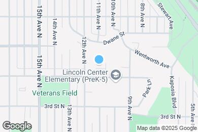 Map image of the property - 405 10th Ave N