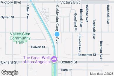 Map image of the property - 6169 Coldwater Canyon Ave