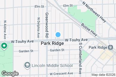 Map image of the property - 1050 W Touhy Ave
