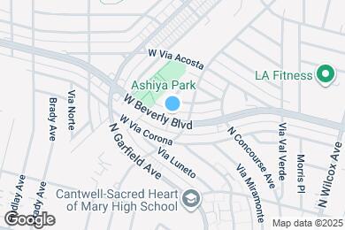 Map image of the property - 2616 W Beverly Blvd