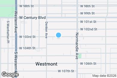 Map image of the property - 1512 W 103rd St