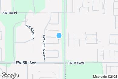 Map image of the property - 501 SW 75th Terrace