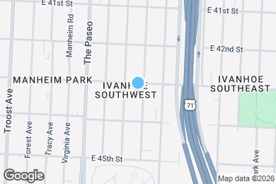 Map image of the property - 4308 Highland Ave