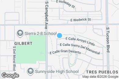 Map image of the property - 2018 E Calle Arroyo Lindo