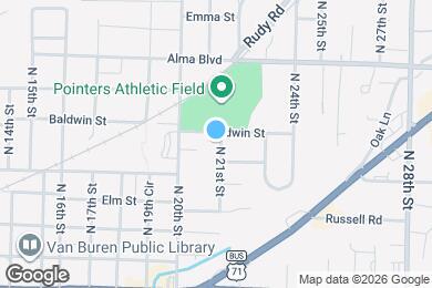 Map image of the property - 2020-2024 Baldwin St