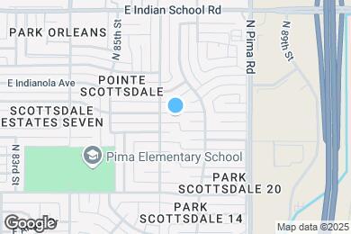 Map image of the property - 8613 E Clarendon Ave