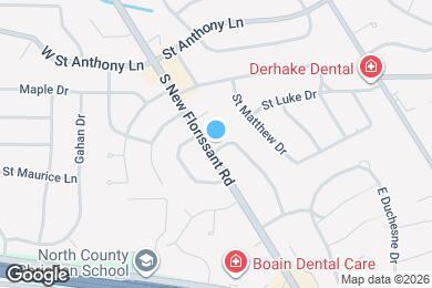 Map image of the property - 1 St Mark Dr