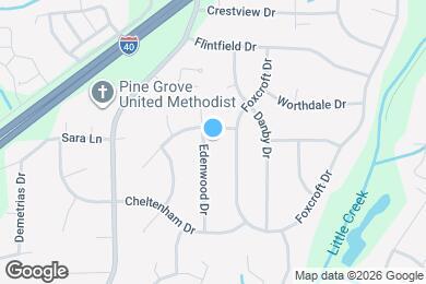 Map image of the property - 1107 Edenwood Dr