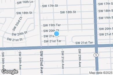 Map image of the property - 2102 SW 31st Ave