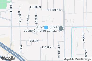 Map image of the property - 881 N 1000 E