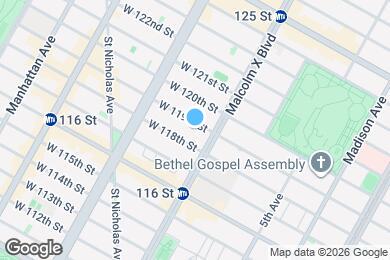 Map image of the property - Room in Shared 5 bed/2 bath home in West Harlem