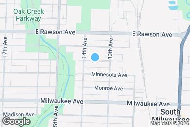 Map image of the property - 1321 Manitoba Ave