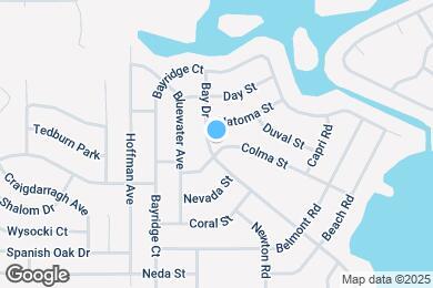 Map image of the property - 8421 Bay Dr