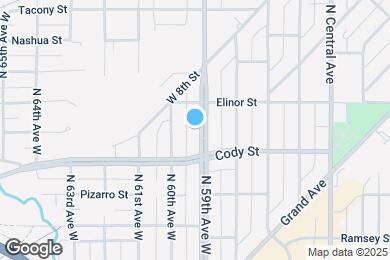 Map image of the property - 615 N 59th Ave W
