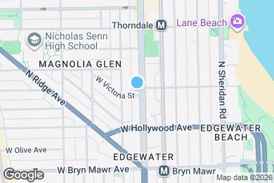 Map image of the property - 5804 N Broadway