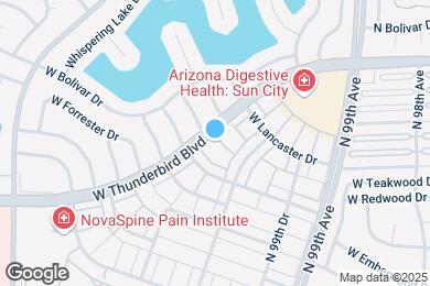 Map image of the property - 10005 W Thunderbird Blvd