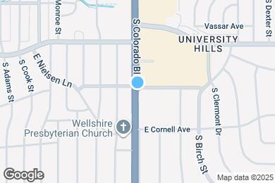 Map image of the property - 2810 S Colorado Blvd