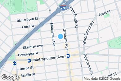 Map image of the property - 143 Skillman Ave