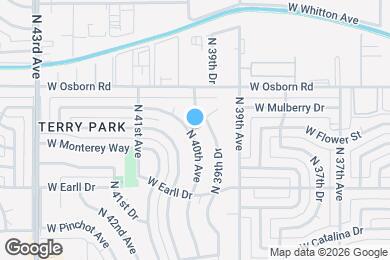 Map image of the property - 3147 N 40th Ave
