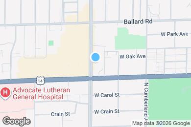 Map image of the property - 8821 N Greenwood Ave