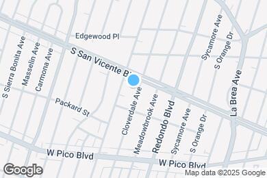 Map image of the property - 1265 S Cloverdale Ave