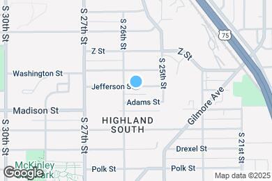 Map image of the property - 2521 Jefferson St