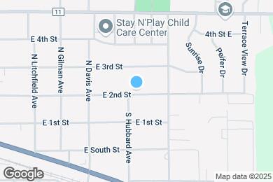 Map image of the property - 715 E 2nd St
