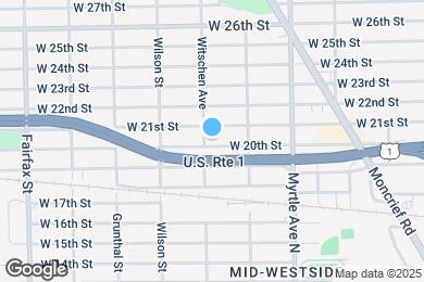 Map image of the property - 1459 W 20th St