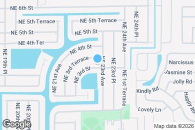 Map image of the property - 2221 NE 3rd St